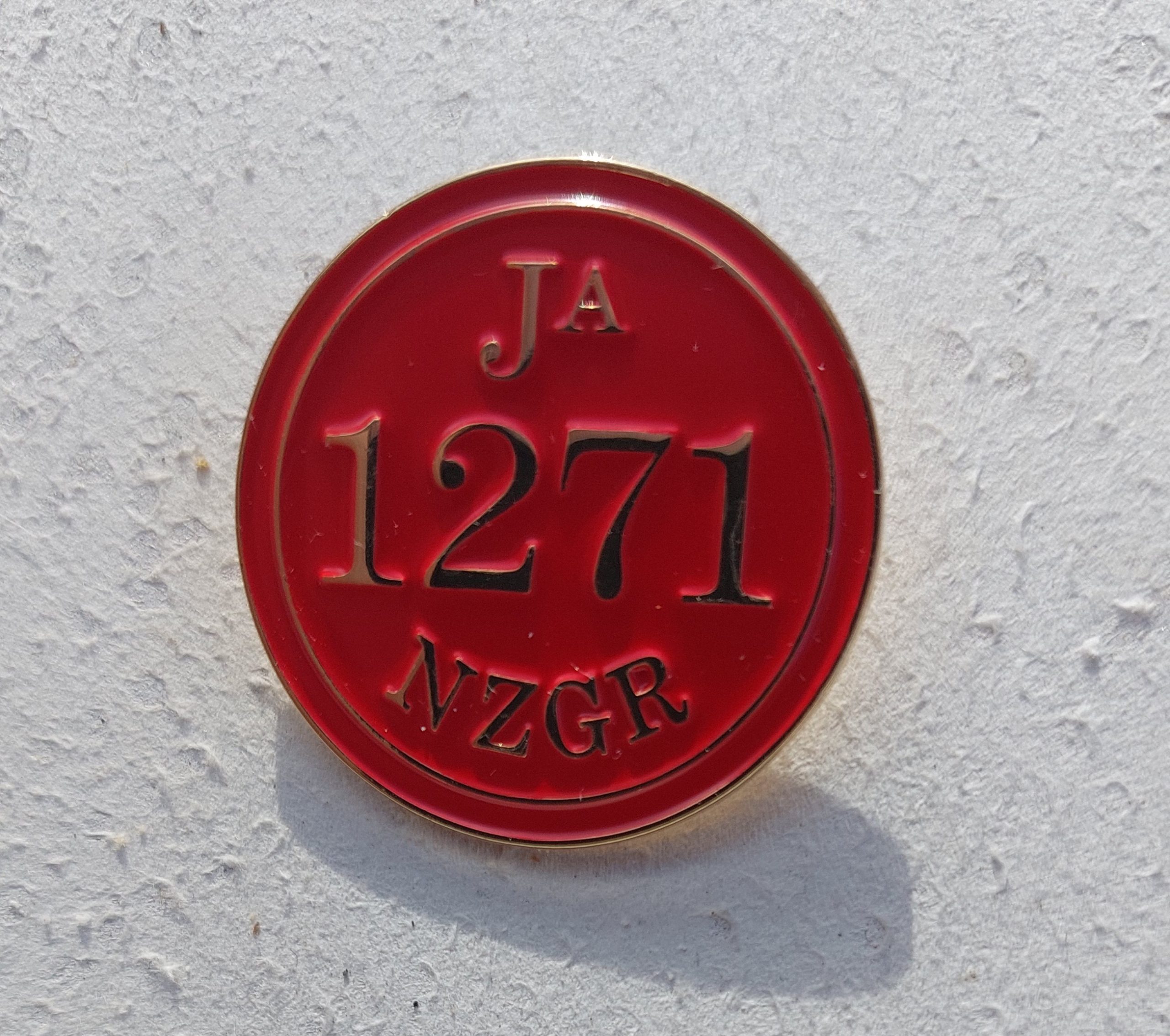Badge - Ja1271 Smoke Box Number Plate